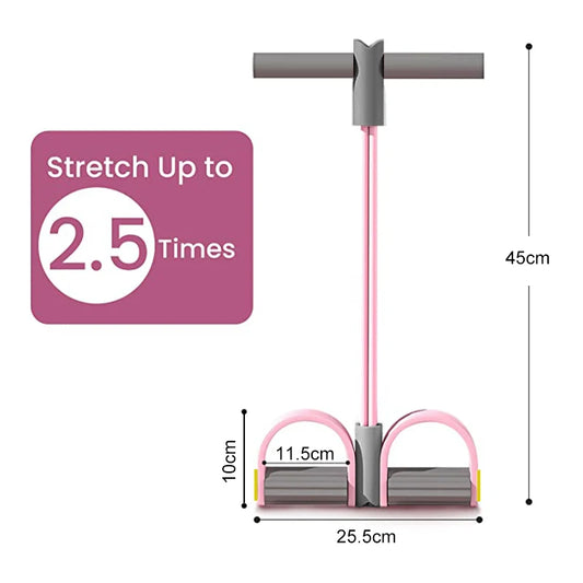 4-Tube Resistance Band Set – Full Body Home Gym Training