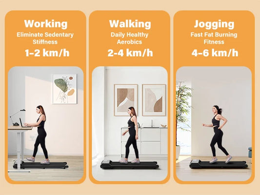 Home Walking Pad Treadmill – 300 LB Capacity, 2.5 HP, LCD Display