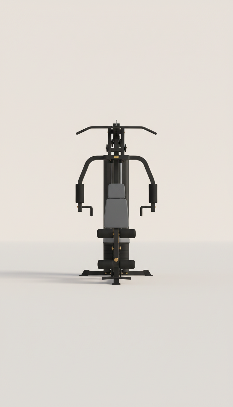 Full-Body Gym System with Matte Steel