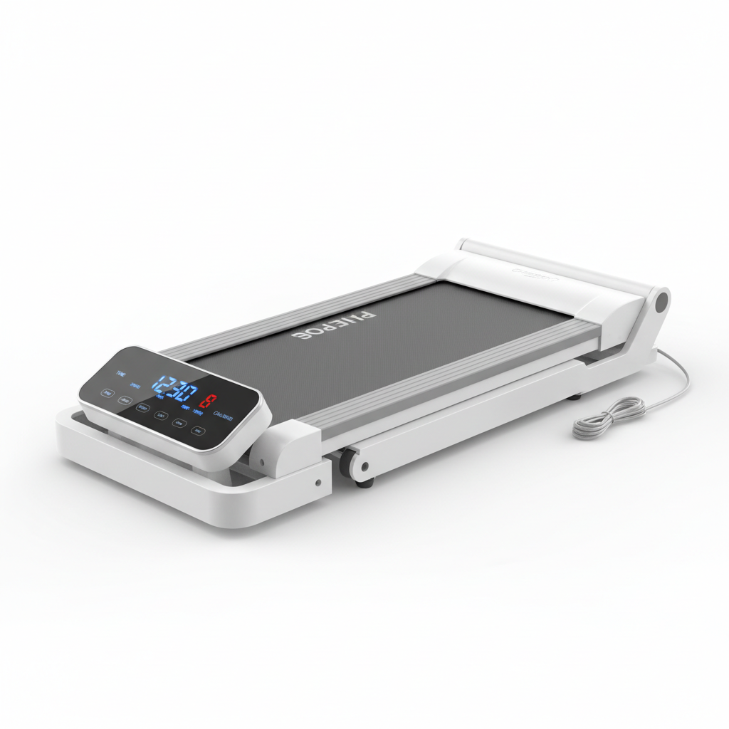 Home walking pad treadmill with LCD display