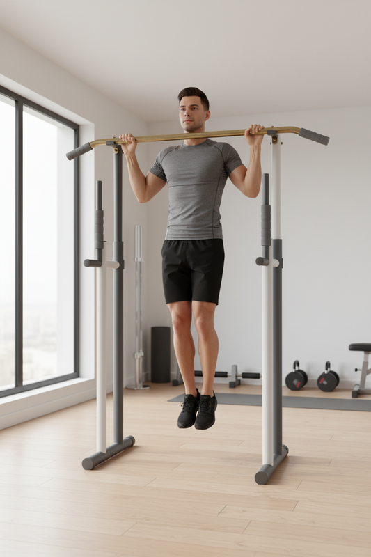 Adjustable Pull Up & Dip Station – Foldable, 440 LB Capacity, Multi-Function Home Gym