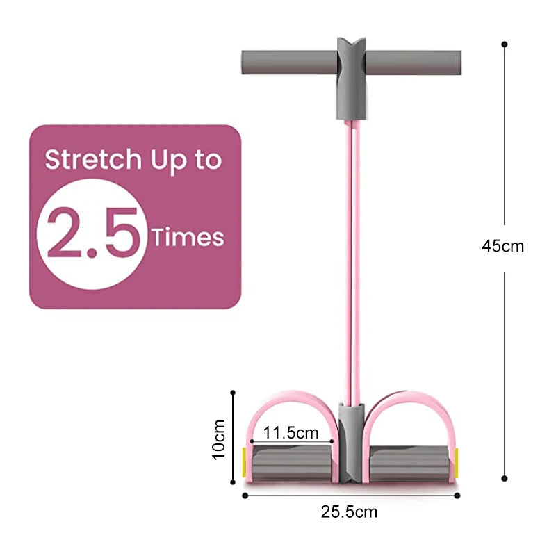 4-Tube Resistance Band Set – Full Body Home Gym Training
