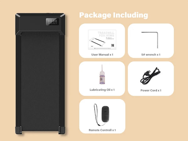 Home Walking Pad Treadmill – 300 LB Capacity, 2.5 HP, LCD Display